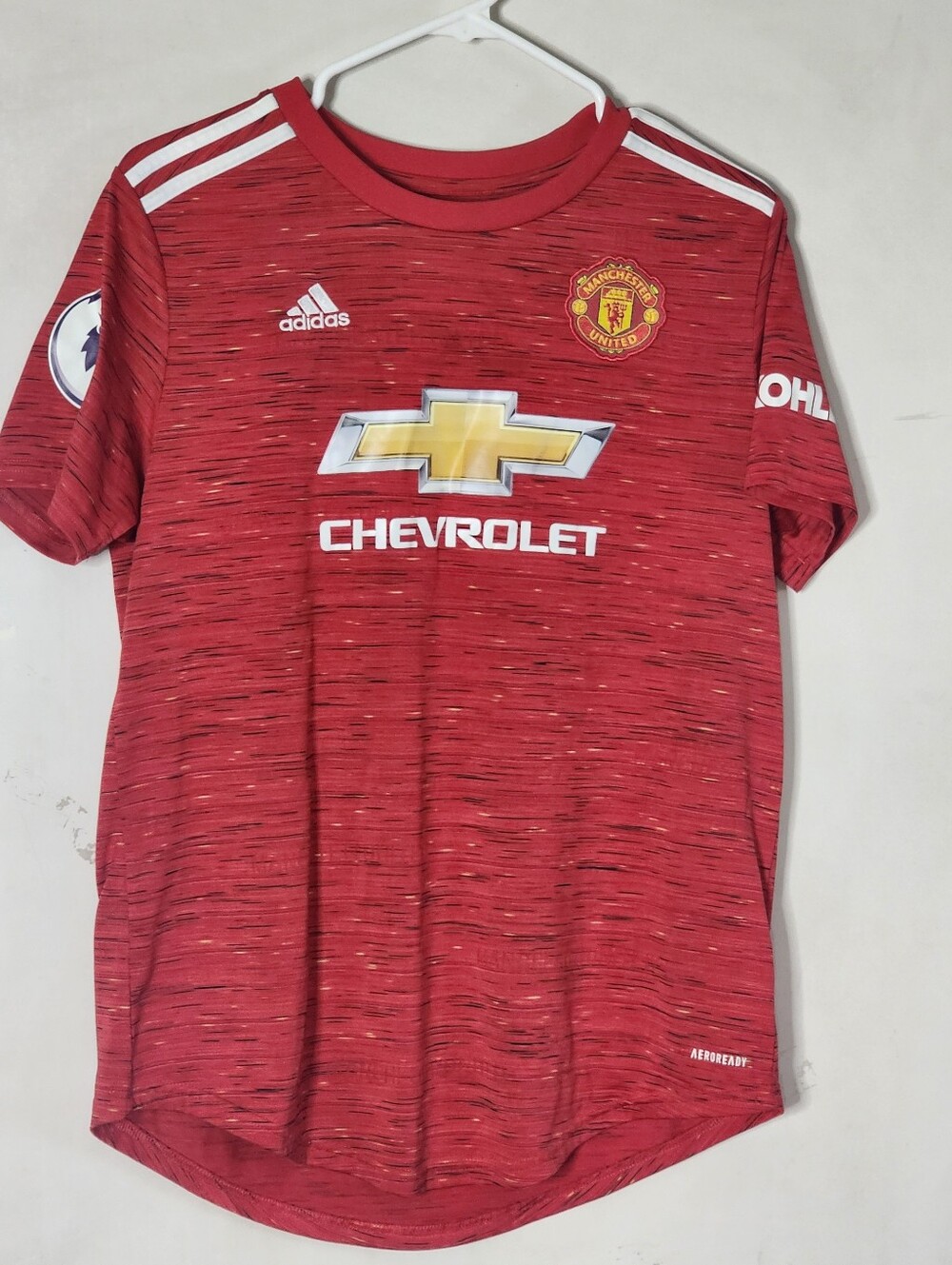 adidas Red Manchester United Home Football Jersey - Picture 2 of 9